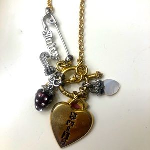 Juicy Couture Gold Charm Necklace